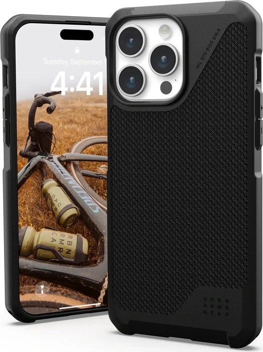 UAG Metropolis LT Case with MagSafe für Apple iPhone 15 Pro Max Kevlar Black