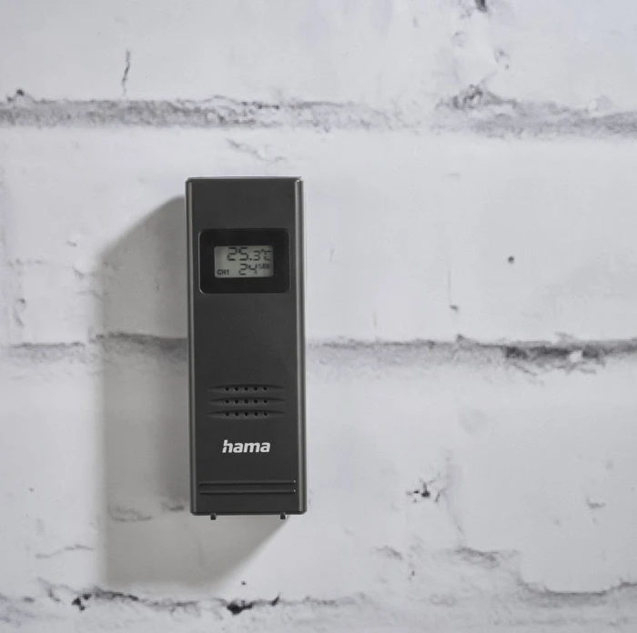 Hama Premium Funkwetterstation mit LED-Farbdisplay und USB-Ladefunktion, digital