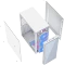 Gembird Fornax 500 White, Glasfenster Vorschaubild