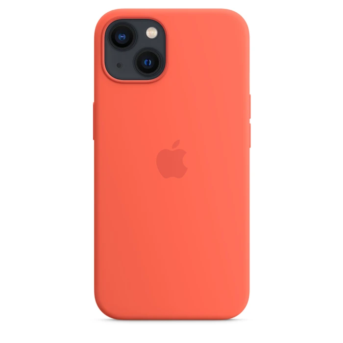 Apple Silikon Case mit MagSafe für iPhone 13 Nektarine