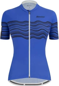 Santini Tono Profilo Trikot kurzarm blau (Damen)