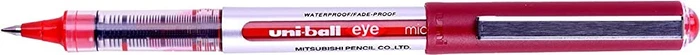 Uni-Ball Eye Micro UB-150 Tintenroller (Mine) rot/silber, 12er-Pack