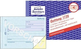 Avery-Zweckform Quittung, A5 quer, 80 Blatt