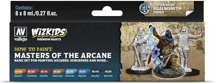 Vallejo Game Color WizKids Masters of the Arcane Farbset, 8-tlg.