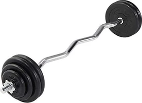 Gorilla Sports Gusseisen Sternverschluss Sz-Curl Set 35kg