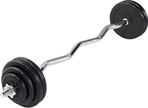 Gorilla Sports Gusseisen Sternverschluss Sz-Curl Set 35kg