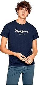 Pepe Jeans Logo Regular Fit T-Shirt kurzarm navy (Herren)