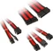Kolink Core Adept Braided Cable Extension Kit, Black/Red Vorschaubild