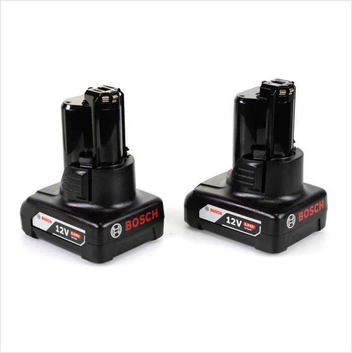Bosch Professional GBA Werkzeug-Akku 10.8/12V, 6.0Ah, Li-Ionen, 2 Akkus [12.0Ah] [129.6Wh]