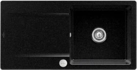 Villeroy & Boch Siluet Flat 980x490mm Einbau Becken reversibel mit Ablauffernbedienung chromite