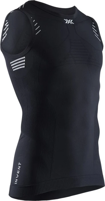 X-Bionic Invent 4.0 Kompressionsshirt ärmellos opal black/arctic white (Herren)