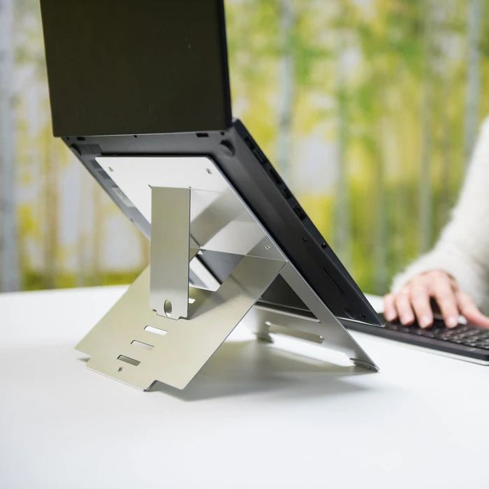 R-Go Riser Flexibel, Notebook-Stand, silber, verstellbar