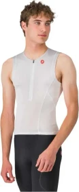 Castelli Free Speed 3 Trikot ärmellos white/silver gray (Herren)