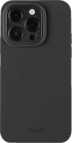 Holdit Silicone Case für Apple iPhone 15 Pro schwarz