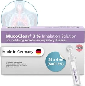 Pari Mucoclear 3% NaCl Inhalationslösung Ampullen, 80ml (20x 4ml)