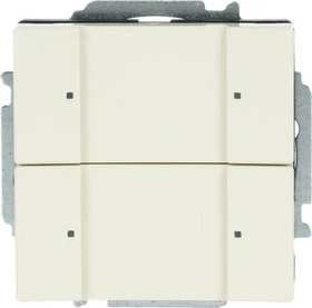 Busch-Jaeger Bedienelement, 2-fach, inkl. Busankoppler, elfenbeinweiß