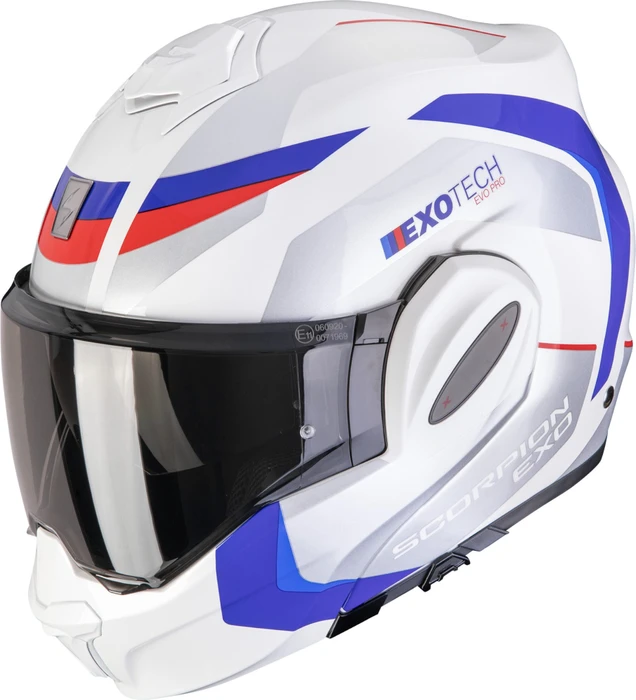 Scorpion EXO-Tech Evo Pro Acuti weiß/silber/blau/rot