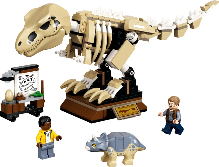 LEGO Jurassic World - T-Rex-Skelett in der Fossilienausstellung