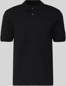 Marc O'Polo Piqué Regular Bio-Baumwolle Poloshirt kurzarm schwarz (Herren)