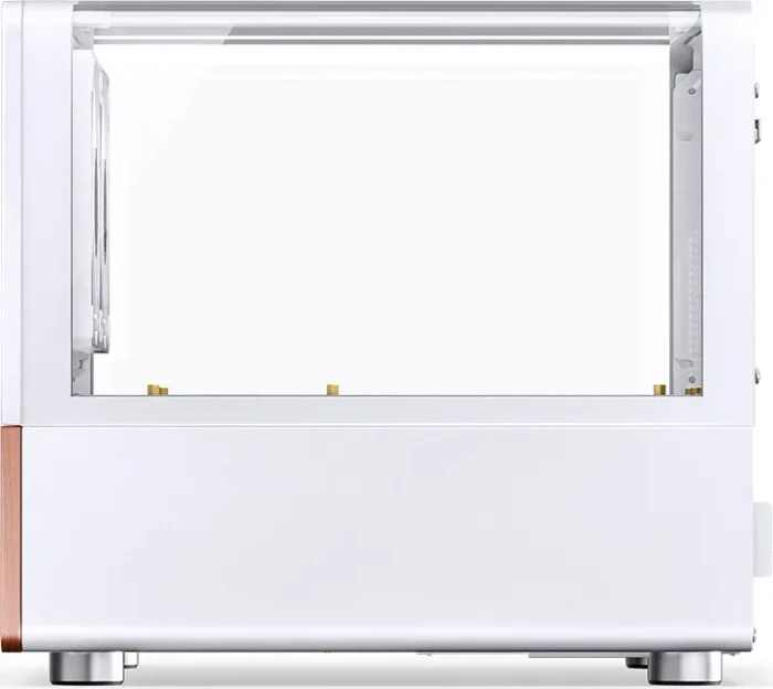 Jonsbo V12 White, weiß/braun, Glasfenster