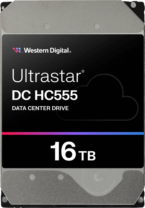 Western Digital Ultrastar DC HC555 16TB, SE, 24/7, 512e / 3.5" / SATA 6Gb/s