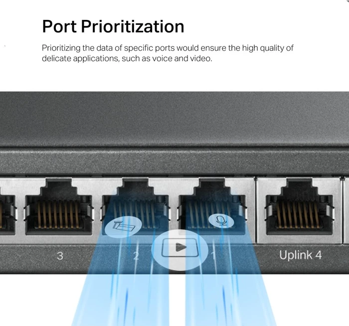 Mercusys Desktop Gigabit Switch, 10x RJ-45, 2x SFP, 110W PoE+