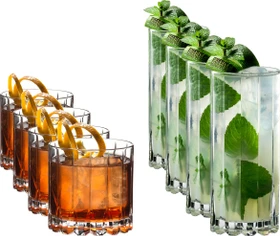 Riedel Drink Specific Glassware Rocks & Highball Gläser-Set, 8-tlg.