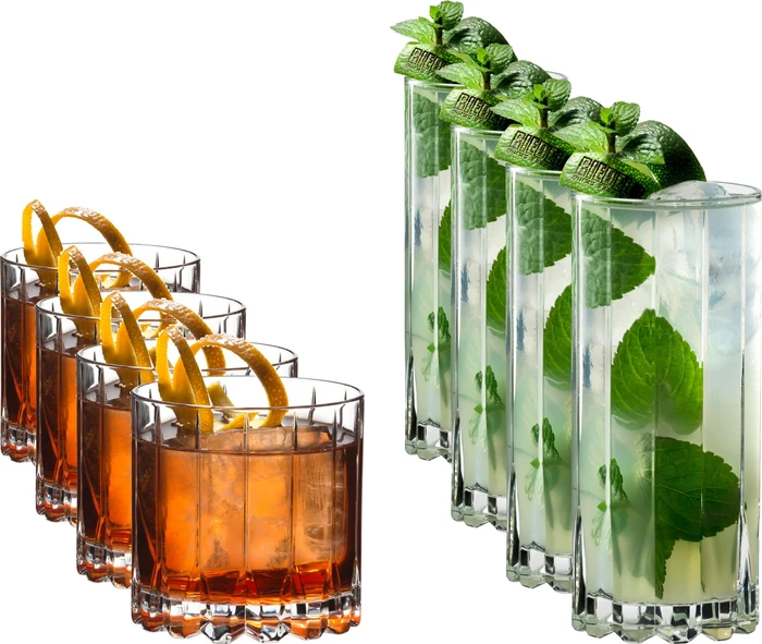 Riedel Drink Specific Glassware Rocks & Highball Gläser-Set, 8-tlg.