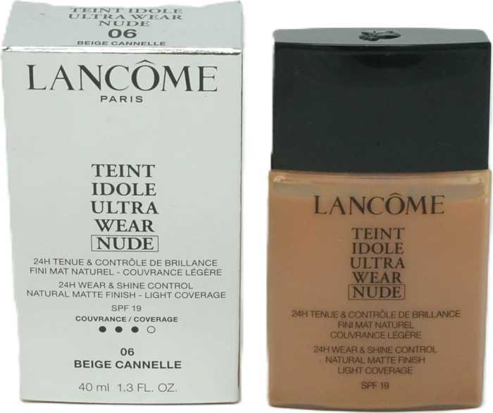 Lancôme Teint Idole Ultra Wear Nude Foundation 06 Beige Cannelle LSF19, 40ml