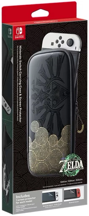 Nintendo Switch OLED The Legend of Zelda: Tears of the Kingdom Edition Schutzfolie & Tasche (Switch)