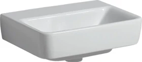 Geberit Renova Plan Handwaschbecken 45cm, ohne Hahnloch, ohne Überlauf, weiß