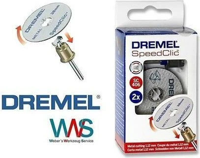 Dremel SpeedClic SC406 Metall-Trennscheibe 38mm, 1 Stück