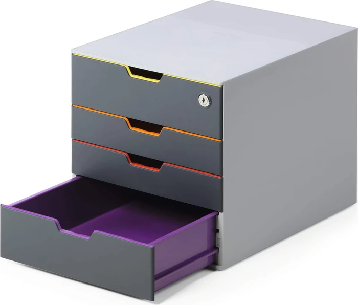 Durable Varicolor Safe Schubladenbox, 4 Schubladen, grau (760627) – Bild 3 von 10