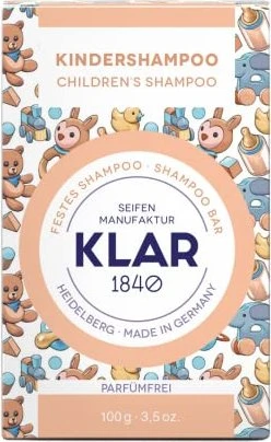 Klar Seifen Kindershampoo festes Shampoo, 100g