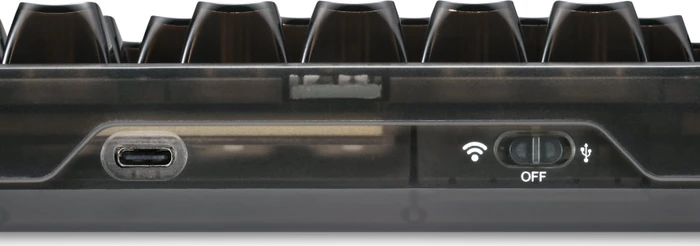 Sharkoon Crystal Shark, Black, LEDs RGB, KKT Kang White V3, USB, DE