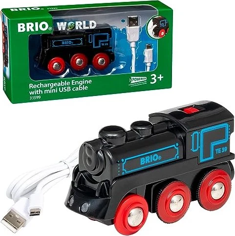 BRIO Schwarze Akku-Lok mit Mini-USB