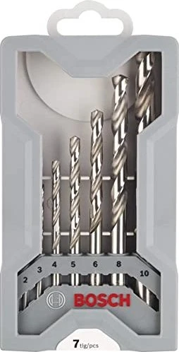 Bosch Professional Mini X-Line HSS-G Spiralbohrer-Sortiment, 7-tlg.