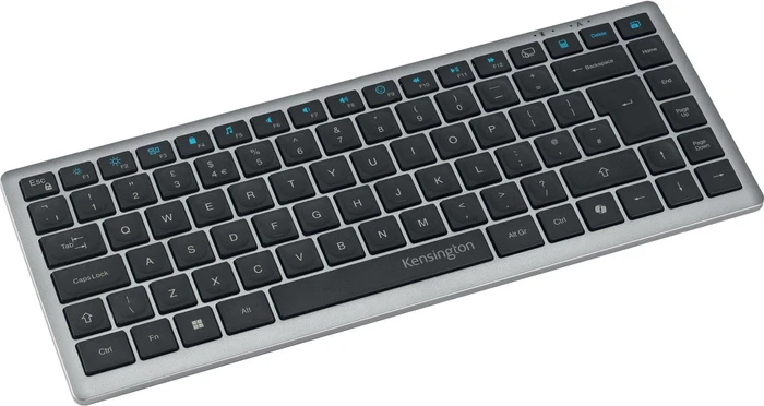Kensington KB535 EQ Rechargeable Multi-Device Compact Keyboard, Space Grey, USB/Bluetooth, US