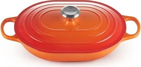 Le Creuset Signature Gusseisen Oblong Bräter 3.4l ofenrot