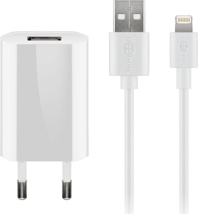 Wentronic Goobay Apple Lightning Ladeset 5W weiß
