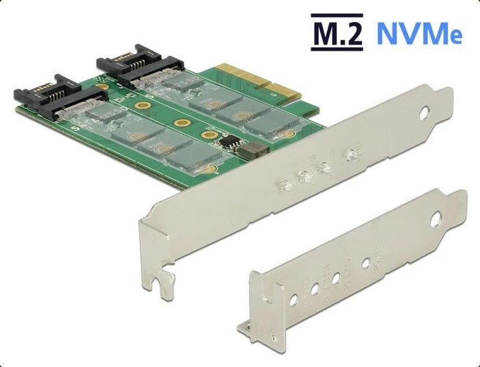 DeLOCK PCIe -> M.2 PCIe, PCIe -> M.2 SATA