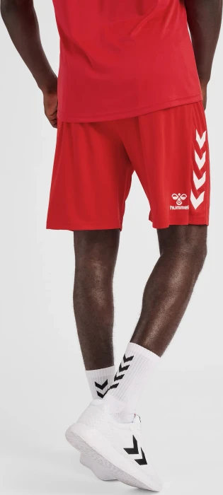 hummel Core XK Poly Trainingshose kurz rot