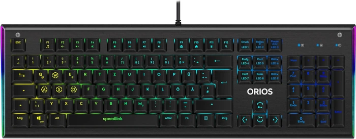 Speedlink Orios RGB schwarz, Opto-Mechanical, USB, DE