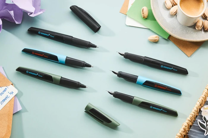 STABILO Flow Kugelschreiber schwarz, Rechts- und Linkshänder