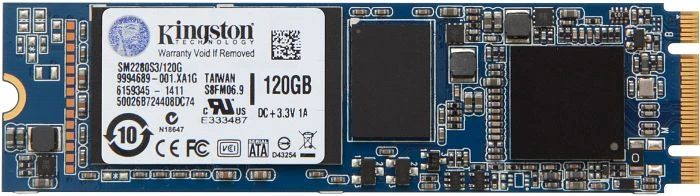 Kingston M.2 SATA 120GB, M.2 2280 / B-M-Key / SATA 6Gb/s