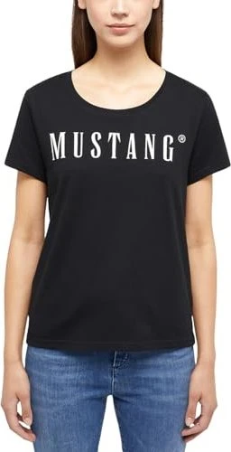 Mustang Damen T-Shirt Style Alma, schwarz Image