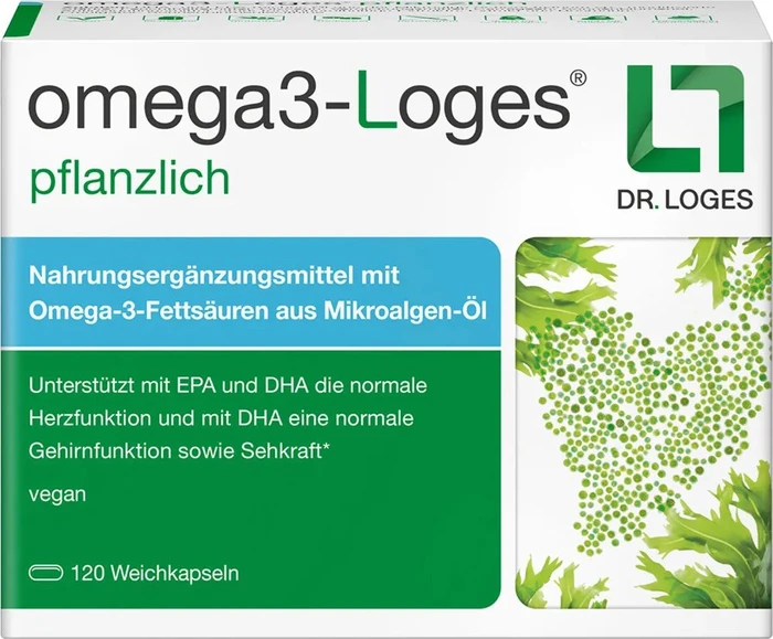 omega3-Loges pflanzlich Kapseln, 120 Stück