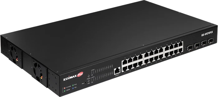 Edimax Pro GS-50 Rackmount Gigabit Smart Switch, 24x RJ-45, 4x SFP+, 400W PoE+