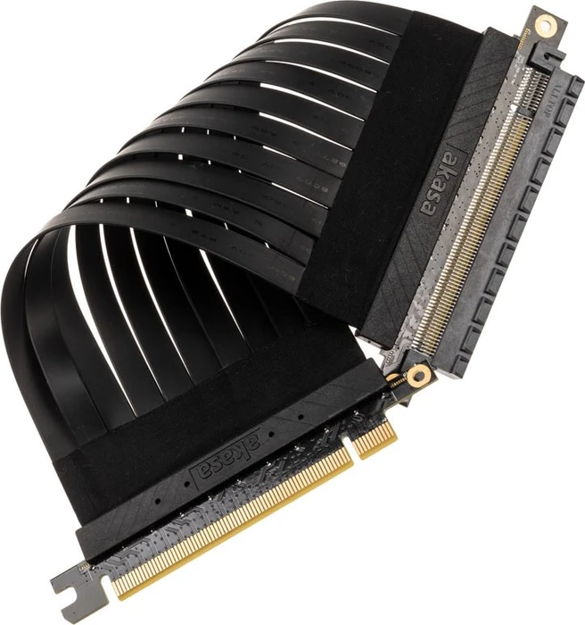 Akasa Riser Black X2 Mark IV Riser Card Cable, gerade, PCIe 3.0, 200mm
