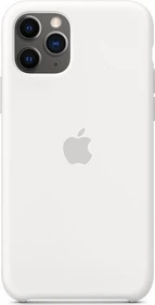 Apple Silikon Case für iPhone 11 Pro weiß